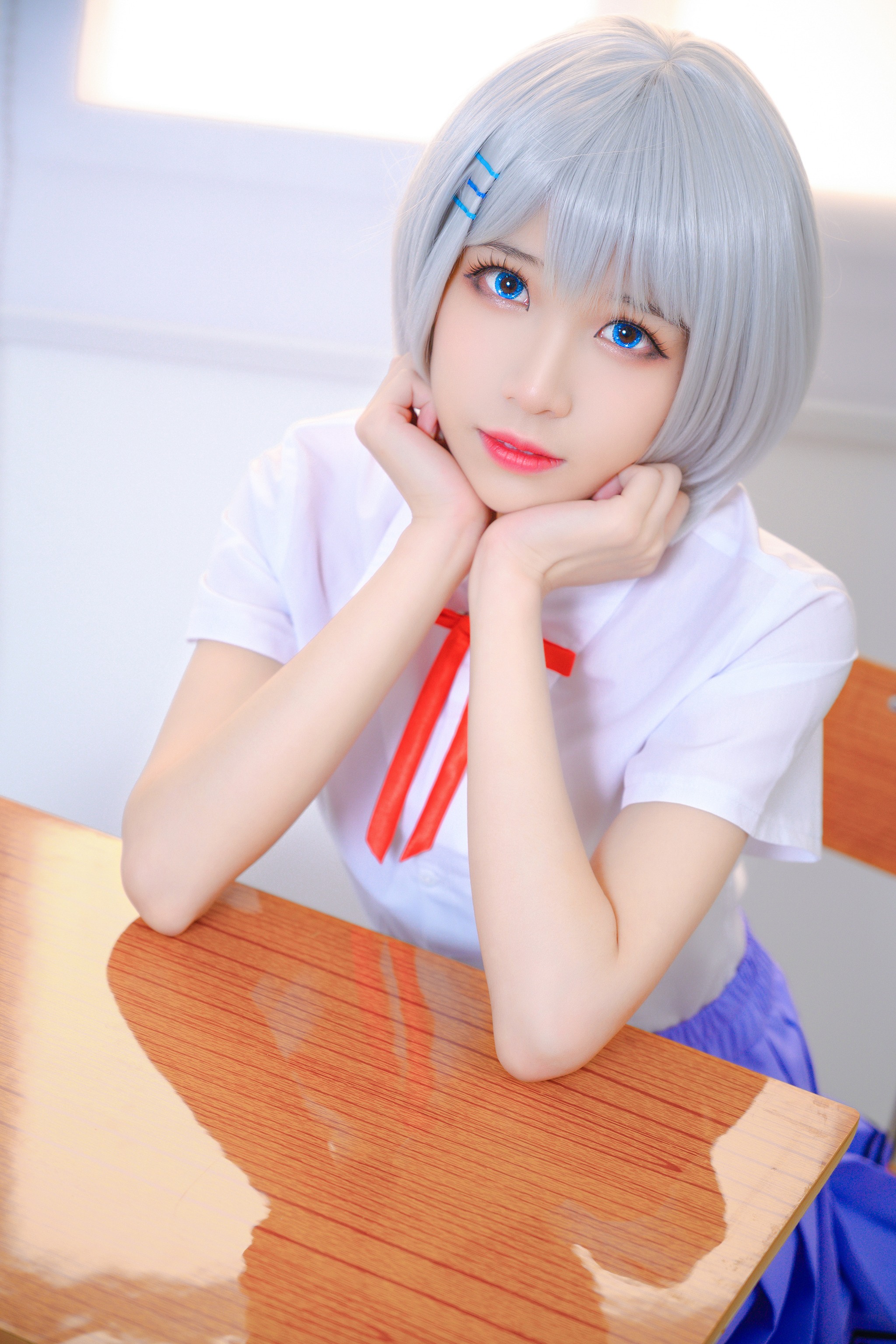 图片[1]-Tomoyo酱 – NO.009 鸢一折纸 校服[12P]-XikXak